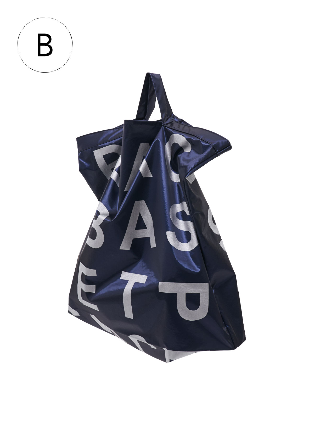 Ⓑ p.b satin bag (navy)